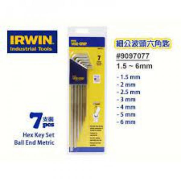 IRWIN 9097077 白叻波頭六角匙