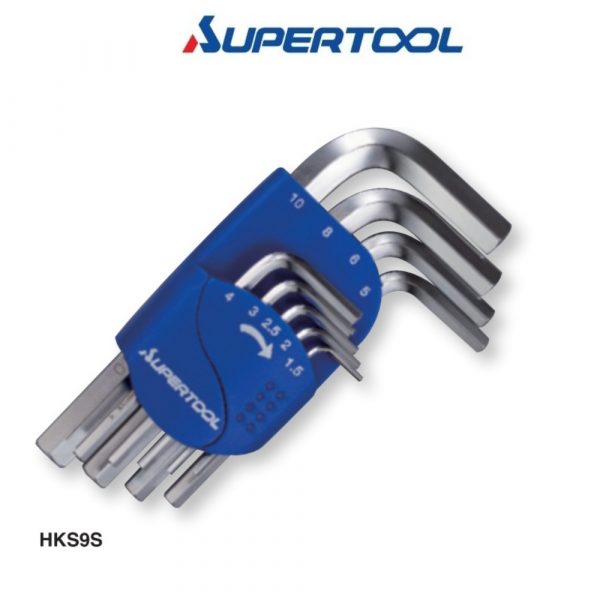SUPERTOOL套裝六角匙 1.5-10mm(9支裝) HKS-9S